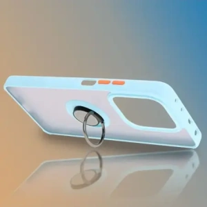 Kup Bizon Case Hybrid Ring Xiaomi Redmi Note 14 5G fumuriu cu un cadru de culoare albastră deschisă - BIZ8373 - {ean13} - Sklep Home Screen
