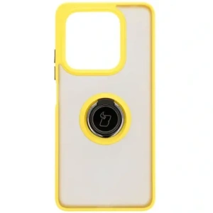 Kup Bizon Case Hybrid Ring Xiaomi Redmi Note 14 5G fumuriu cu un cadru galben - BIZ8374 - {ean13} - Sklep Home Screen