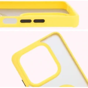 Kup Bizon Case Hybrid Ring Xiaomi Redmi Note 14 5G fumuriu cu un cadru galben - BIZ8374 - {ean13} - Sklep Home Screen