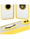 Kup Bizon Case Hybrid Ring Xiaomi Redmi Note 14 5G fumuriu cu un cadru galben - BIZ8374 - {ean13} - Sklep Home Screen