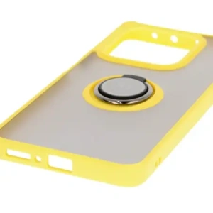 Kup Bizon Case Hybrid Ring Xiaomi Redmi Note 14 5G fumuriu cu un cadru galben - BIZ8374 - {ean13} - Sklep Home Screen