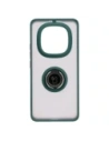 Buy Bizon Case Hybrid Ring Xiaomi Redmi Note 14 Pro Plus 5G smoky with a dark green frame - BIZ8375 - {ean13} - Home Screen Store Europe