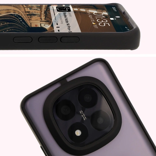 Kup Etui s úchopem na prst Bizon Case Hybrid Ring do Xiaomi Redmi Note 14 Pro Plus 5G kouřové s černým rámečkem - BIZ8376 - {ean13} - Sklep Home Screen
