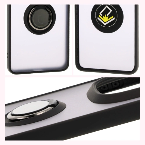 Buy Bizon Case Hybrid Ring Xiaomi Redmi Note 14 Pro Plus 5G smoky with a black frame - BIZ8376 - {ean13} - Home Screen Store Europe