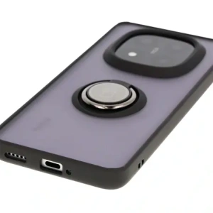 Kup Bizon Case Hybrid Ring Xiaomi Redmi Note 14 Pro Plus 5G fumurii cu un cadru negru - BIZ8376 - {ean13} - Sklep Home Screen