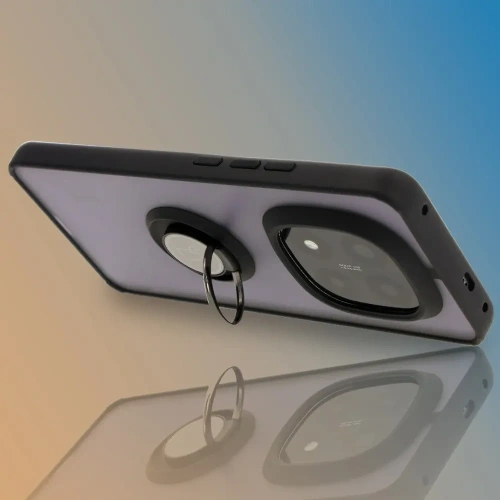 Kup Etui s úchopem na prst Bizon Case Hybrid Ring do Xiaomi Redmi Note 14 Pro Plus 5G kouřové s černým rámečkem - BIZ8376 - {ean13} - Sklep Home Screen