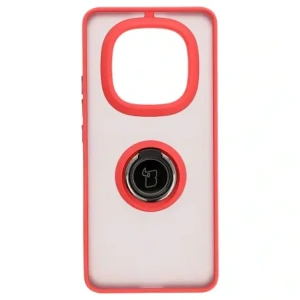 Kup Bizon Case Hybrid Ring Xiaomi Redmi Note 14 Pro Plus 5G fumuriu cu un cadru roșu - BIZ8377 - {ean13} - Sklep Home Screen