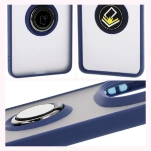 Kup Bizon Case Hybrid Ring Xiaomi Redmi Note 14 Pro Plus 5G fumuriu cu un cadru albastru închis - BIZ8378 - {ean13} - Sklep Home Screen