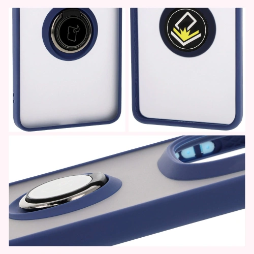 Kup Bizon Case Hybrid Ring Xiaomi Redmi Note 14 Pro Plus 5G füstös sötétkék kerettel - BIZ8378 - {ean13} - Sklep Home Screen