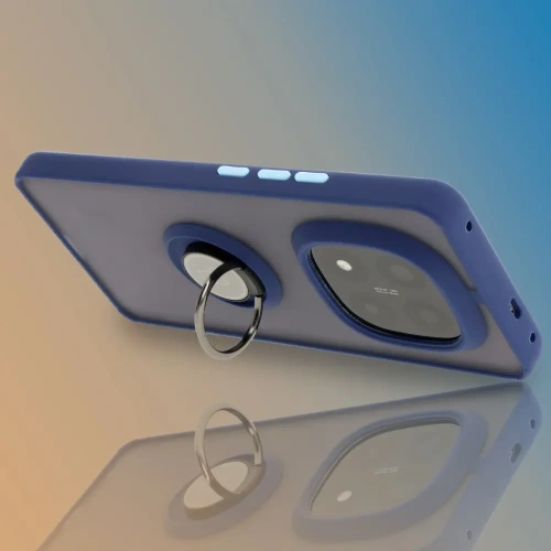 Kup Bizon Case Hybrid Ring Xiaomi Redmi Note 14 Pro Plus 5G füstös sötétkék kerettel - BIZ8378 - {ean13} - Sklep Home Screen