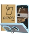 Bizon Case Hybrid Ring Xiaomi Redmi Note 14 Pro Plus 5G fumuriu cu un cadru albastru deschis