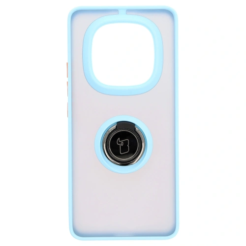 Kup Etui s úchytem na prst Bizon Case Hybrid Ring do Xiaomi Redmi Note 14 Pro Plus 5G kouřové s jasně modrým rámem - BIZ8379 - {ean13} - Sklep Home Screen