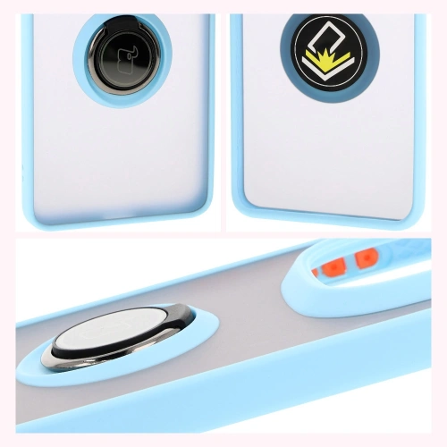 Kup Etui s úchytem na prst Bizon Case Hybrid Ring do Xiaomi Redmi Note 14 Pro Plus 5G kouřové s jasně modrým rámem - BIZ8379 - {ean13} - Sklep Home Screen