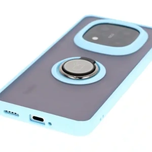 Kup Bizon Case Hybrid Ring Xiaomi Redmi Note 14 Pro Plus 5G fumuriu cu un cadru albastru deschis - BIZ8379 - {ean13} - Sklep Home Screen