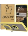 Bizon Case Hybrid Ring Xiaomi Redmi Note 14 Pro Plus 5G füstös sárga kerettel