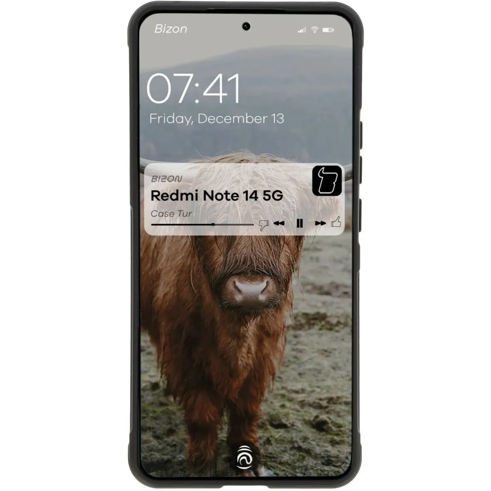 Pancerne etui Bizon Case Tur do Xiaomi Redmi Note 14 5G czarne