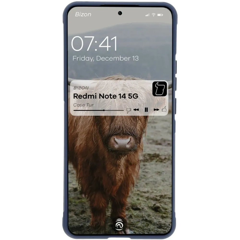 Pancerne etui Bizon Case Tur do Xiaomi Redmi Note 14 5G granatowe