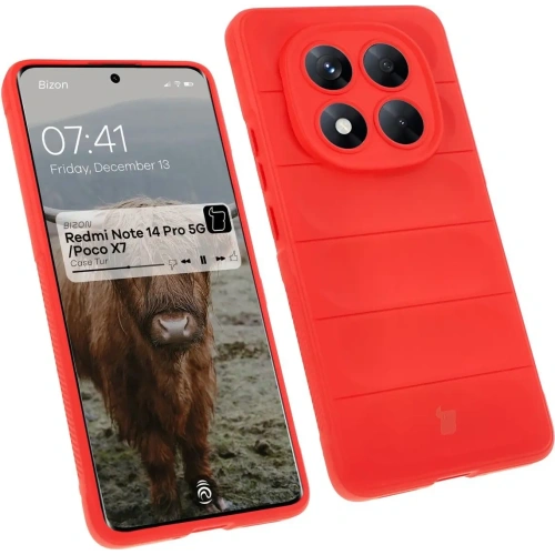 Kup Bizon Case Tur Xiaomi Redmi Note 14 Pro 5G / Poco X7 piros - BIZ8389 - {ean13} - Sklep Home Screen