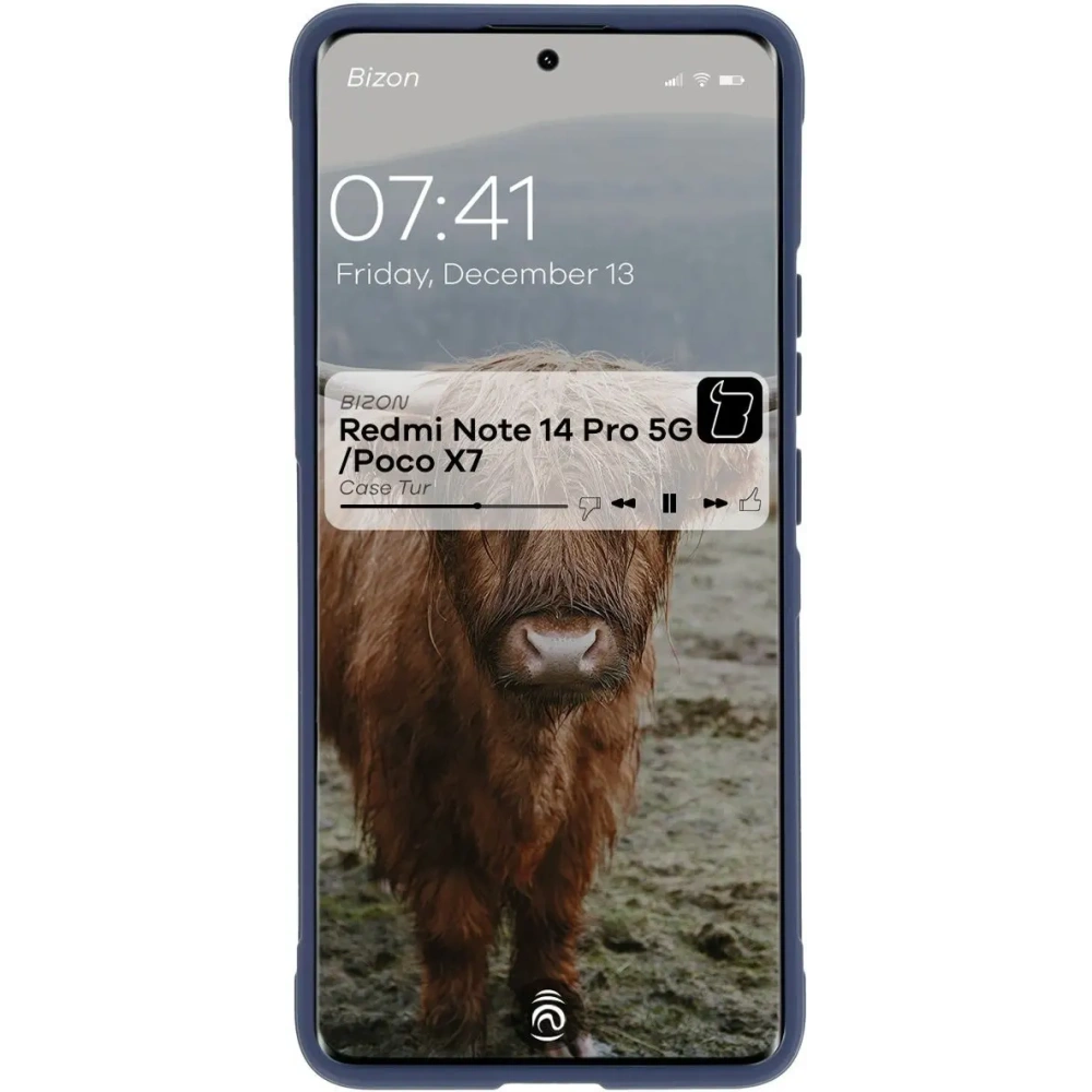 Pancerne etui Bizon Case Tur do Xiaomi Redmi Note 14 Pro 5G / Poco X7 granatowe