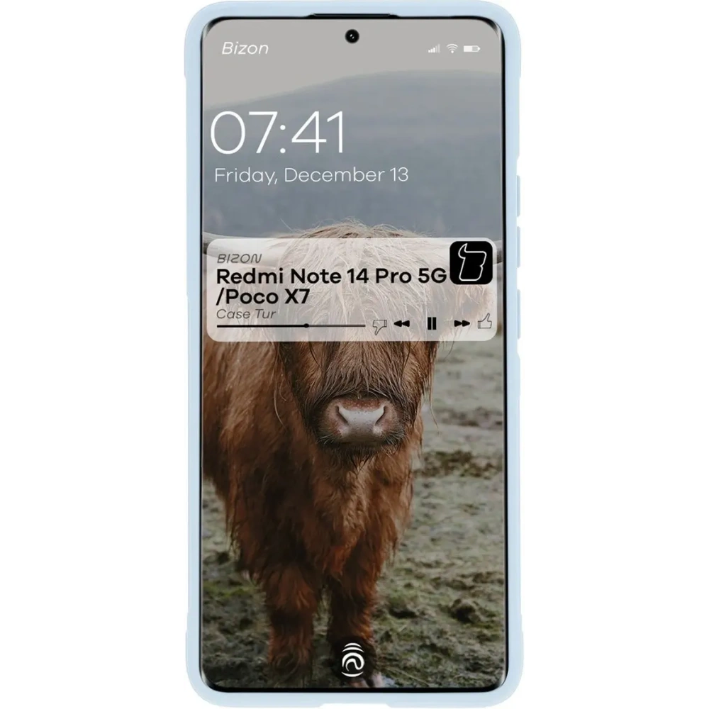 Pancerne etui Bizon Case Tur do Xiaomi Redmi Note 14 Pro 5G / Poco X7 jasnoniebieskie