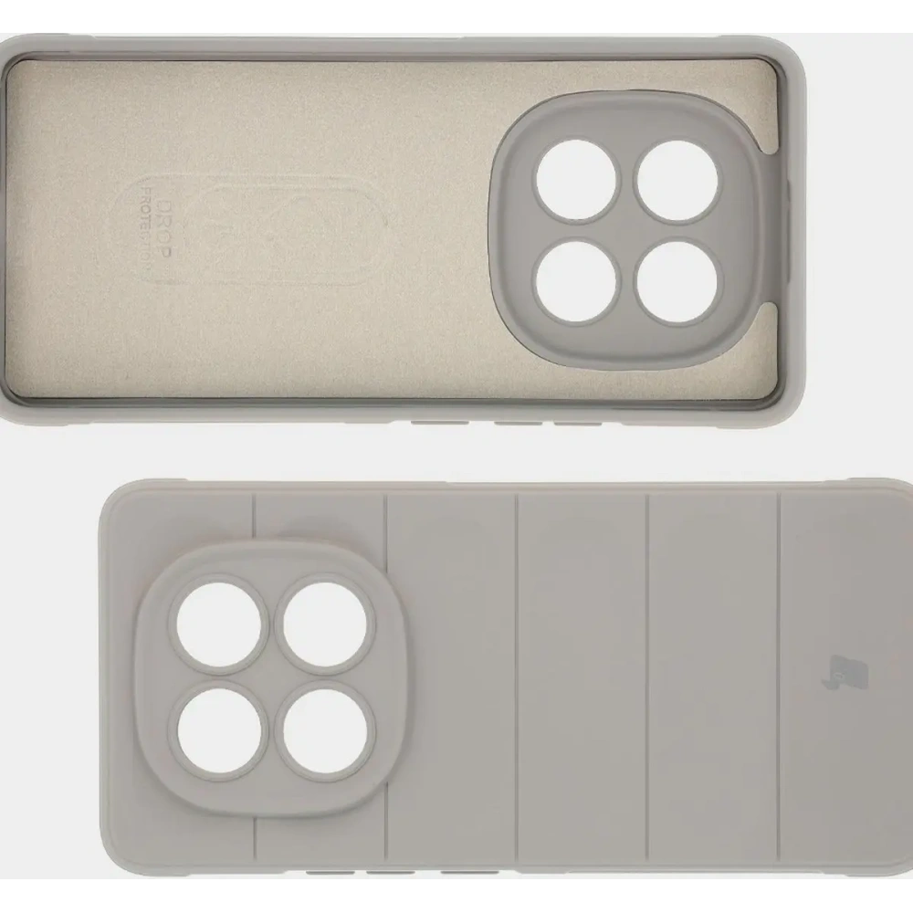 Pancerne etui Bizon Case Tur do Xiaomi Redmi Note 14 Pro 5G / Poco X7 jasnoszare