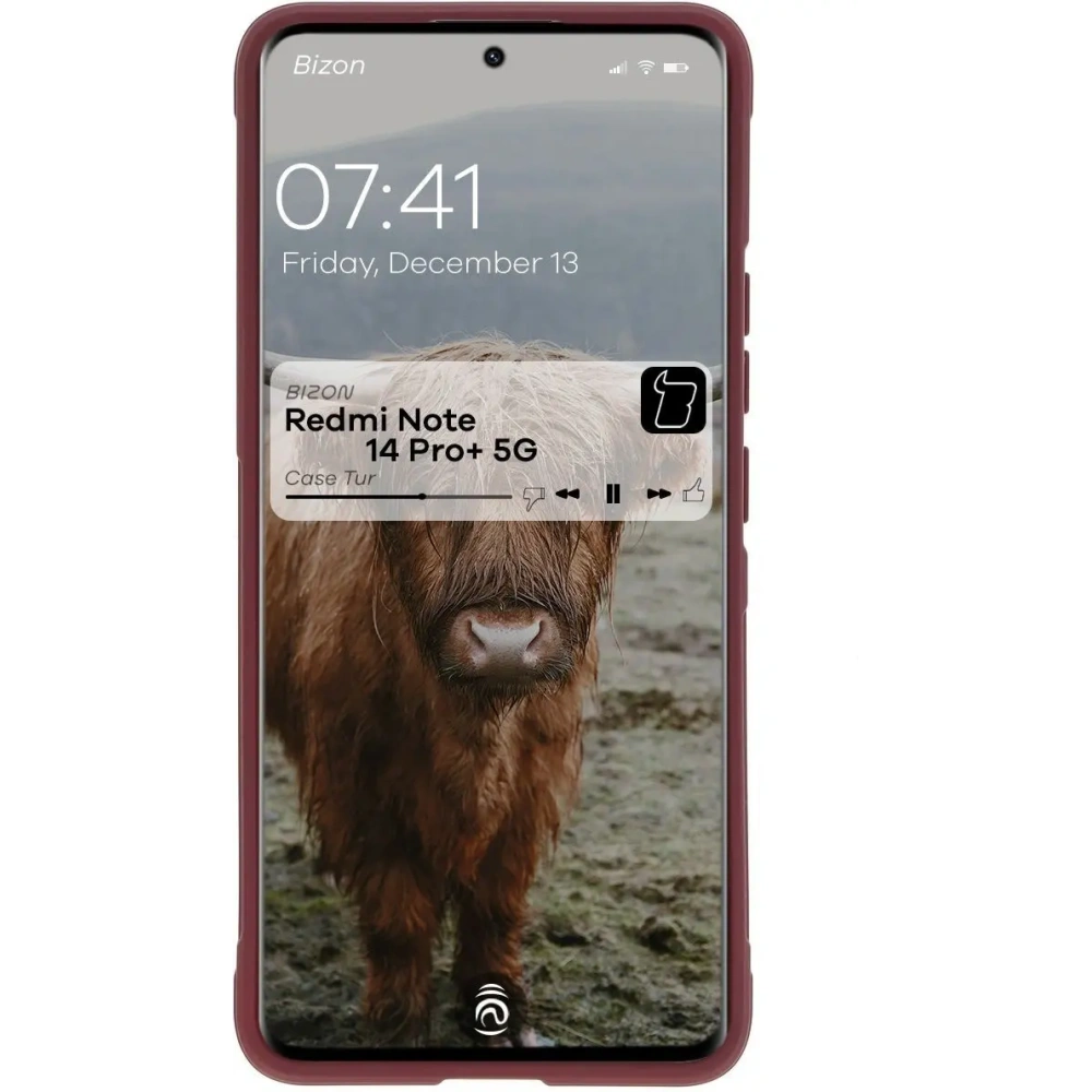 Pancerne etui Bizon Case Tur do Xiaomi Redmi Note 14 Pro Plus 5G ciemnofioletowe