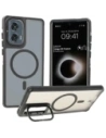 Kup Etui z podstawką i pierścieniem magnetycznym Bizon Case Eclipse do Motorola Edge 50 Fusion przydymione z czarną ramką - BIZ8400 - {ean13} - Sklep Home Screen