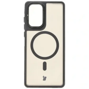 Kup Etui z podstawką i pierścieniem magnetycznym Bizon Case Eclipse do Motorola Edge 50 Fusion przydymione z czarną ramką - BIZ8400 - {ean13} - Sklep Home Screen