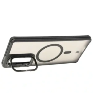 Kup Etui z podstawką i pierścieniem magnetycznym Bizon Case Eclipse do Motorola Edge 50 Fusion przydymione z czarną ramką - BIZ8400 - {ean13} - Sklep Home Screen