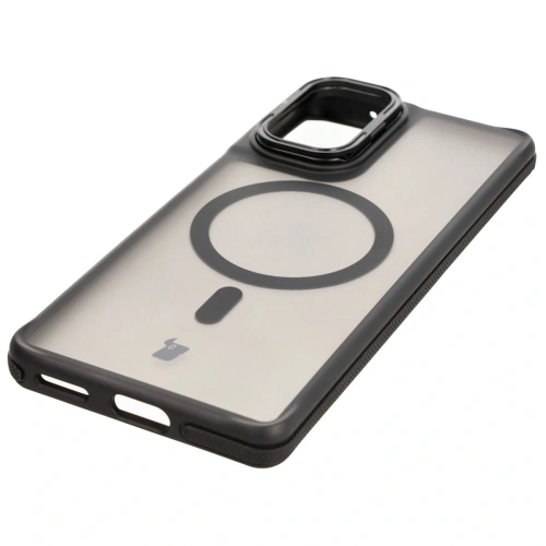 Kup Etui z podstawką i pierścieniem magnetycznym Bizon Case Eclipse do Motorola Edge 50 Fusion przydymione z czarną ramką - BIZ8400 - {ean13} - Sklep Home Screen