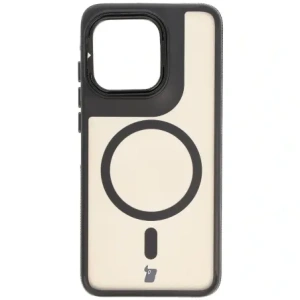 Kup Etui z podstawką i pierścieniem magnetycznym Bizon Case Eclipse do Motorola Edge 50 Neo przydymione z czarną ramką - BIZ8401 - {ean13} - Sklep Home Screen