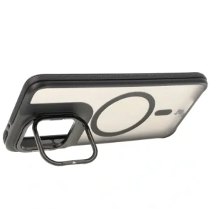Kup Etui z podstawką i pierścieniem magnetycznym Bizon Case Eclipse do Motorola Edge 50 Neo przydymione z czarną ramką - BIZ8401 - {ean13} - Sklep Home Screen