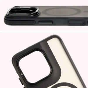 Kup Etui z podstawką i pierścieniem magnetycznym Bizon Case Eclipse do Motorola Edge 50 Neo przydymione z czarną ramką - BIZ8401 - {ean13} - Sklep Home Screen