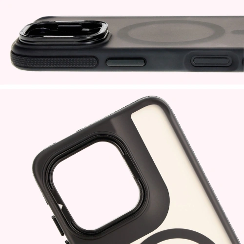Kup Pouzdro s podstavcem a magnetickým kroužkem Bizon Case Eclipse pro Motorola Edge 50 Neo kouřové s černým rámečkem - BIZ8401 - {ean13} - Sklep Home Screen