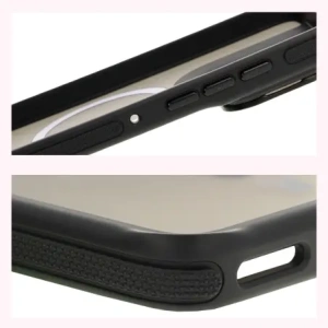 Kup Etui z podstawką i pierścieniem magnetycznym Bizon Case Eclipse do Motorola Edge 50 Neo przydymione z czarną ramką - BIZ8401 - {ean13} - Sklep Home Screen