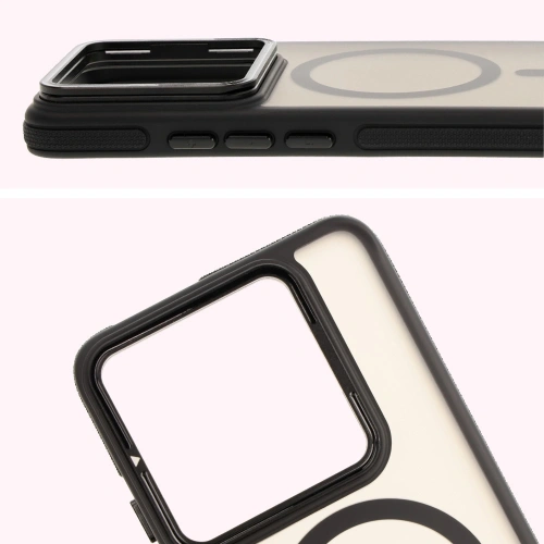 Kup Etui s podstavcem a magnetickým kroužkem Bizon Case Eclipse pro Xiaomi 14T Pro kouřové s černým rámečkem - BIZ8402 - {ean13} - Sklep Home Screen