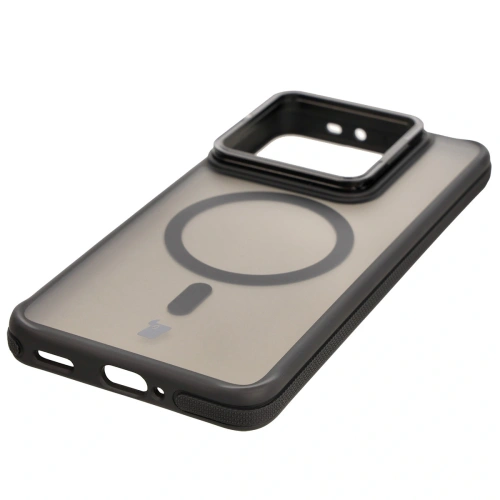 Kup Etui s podstavcem a magnetickým kroužkem Bizon Case Eclipse pro Xiaomi 14T Pro kouřové s černým rámečkem - BIZ8402 - {ean13} - Sklep Home Screen