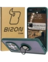 Buy Bizon Case Hybrid Ring Xiaomi Redmi Note 14 Pro 5G / Poco X7 smoky with a dark green frame - BIZ8403 - {ean13} - Home Screen Store Europe