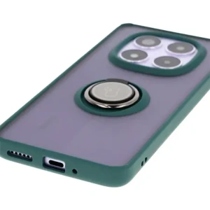 Kup Bizon Case Hybrid Ring Xiaomi Redmi Note 14 Pro 5G / Poco X7 fumuriu cu un cadru verde închis - BIZ8403 - {ean13} - Sklep Home Screen