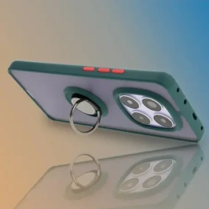 Kup Bizon Case Hybrid Ring Xiaomi Redmi Note 14 Pro 5G / Poco X7 fumuriu cu un cadru verde închis - BIZ8403 - {ean13} - Sklep Home Screen