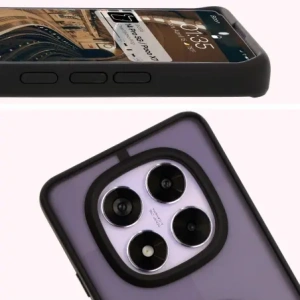 Kup Bizon Case Hybrid Ring Xiaomi Redmi Note 14 Pro 5G / Poco X7 fumuriu cu un cadru negru - BIZ8404 - {ean13} - Sklep Home Screen