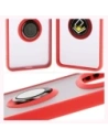 Buy Bizon Case Hybrid Ring Xiaomi Redmi Note 14 Pro 5G / Poco X7 smoky with a red frame - BIZ8405 - {ean13} - Home Screen Store Europe