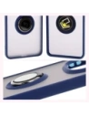 Kup Bizon Case Hybrid Ring Xiaomi Redmi Note 14 Pro 5G / Poco X7 rauchig mit einem dunkelblauen Rahmen - BIZ8406 - {ean13} - Sklep Home Screen
