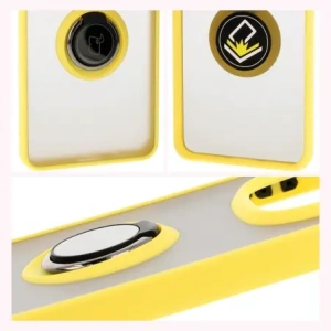 Kup Bizon Case Hybrid Ring Xiaomi Redmi Note 14 Pro 5G / Poco X7 fumuriu cu un cadru galben - BIZ8407 - {ean13} - Sklep Home Screen