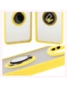 Buy Bizon Case Hybrid Ring Xiaomi Redmi Note 14 Pro 5G / Poco X7 smoky with a yellow frame - BIZ8407 - {ean13} - Home Screen Store Europe