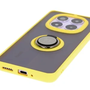 Kup Bizon Case Hybrid Ring Xiaomi Redmi Note 14 Pro 5G / Poco X7 fumuriu cu un cadru galben - BIZ8407 - {ean13} - Sklep Home Screen