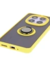 Buy Bizon Case Hybrid Ring Xiaomi Redmi Note 14 Pro 5G / Poco X7 smoky with a yellow frame - BIZ8407 - {ean13} - Home Screen Store Europe