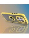 Buy Bizon Case Hybrid Ring Xiaomi Redmi Note 14 Pro 5G / Poco X7 smoky with a yellow frame - BIZ8407 - {ean13} - Home Screen Store Europe