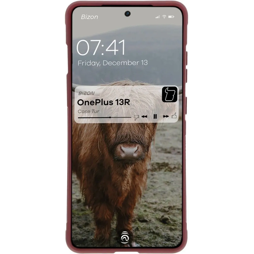 Pancerne etui Bizon Case Tur do OnePlus 13R ciemnofioletowe