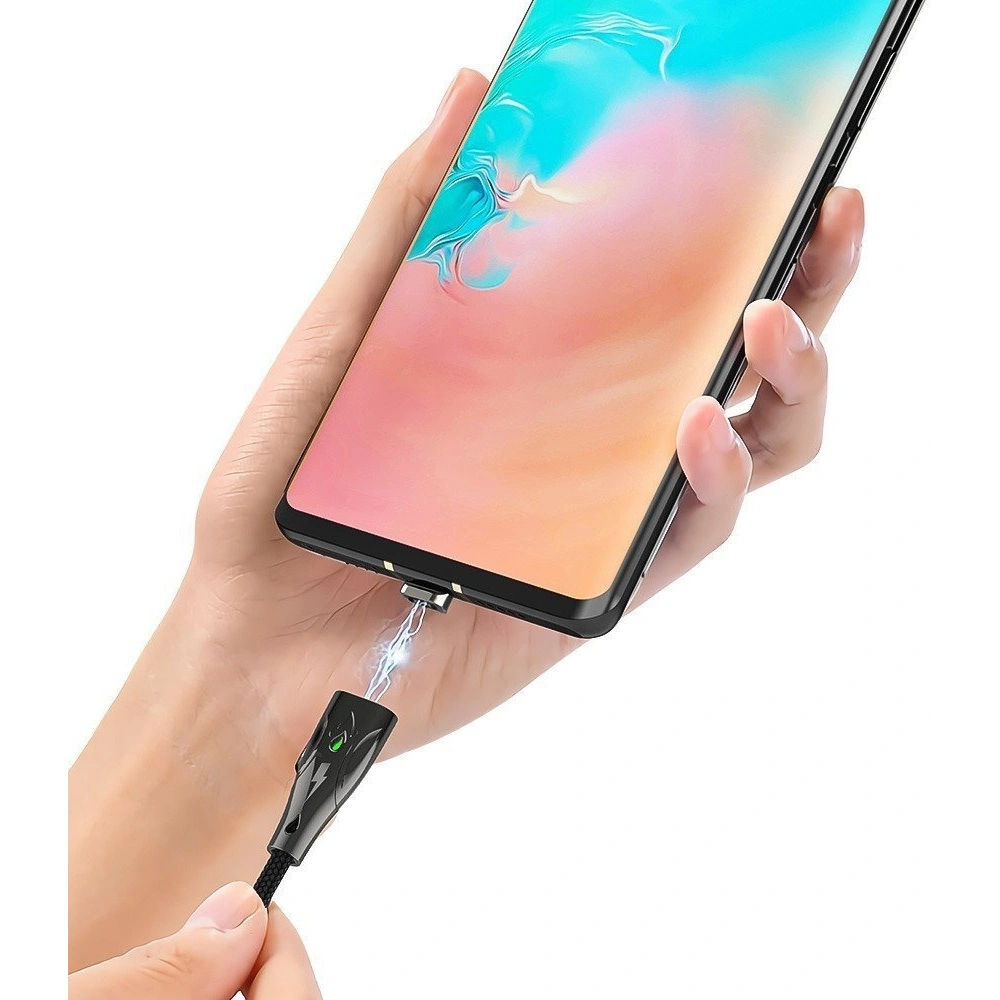 Kabel magnetyczny USB-C Blitzwolf BW-TC20, 3A, 1,8m (czarny)